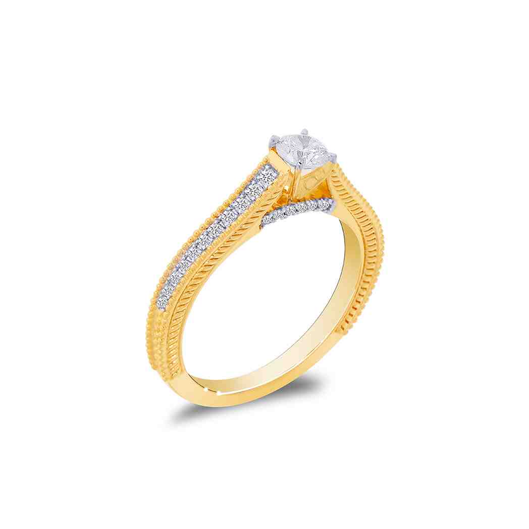 Round Brilliant Cut Diamond Engagement Ring LR11607A